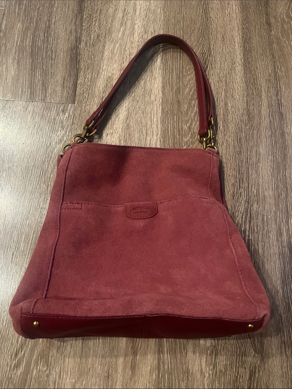 NWOT American Leather Co Austin triple entry hobo bag